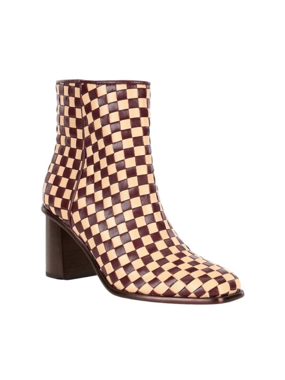 NWOT Antonio Melani Vance Woven
Checkered Genuine Leather Boots Size 7